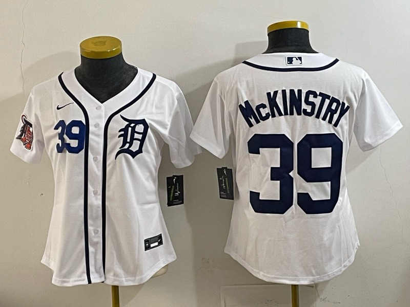Women Detroit Tigers #39 McKinstry white 2025 Nike MLB jersey